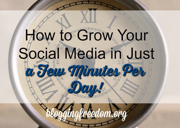 How to grow your social media in just a few minutes per day