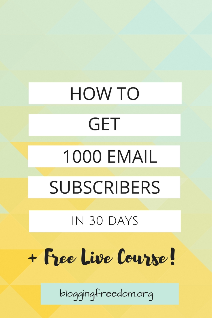 Do you struggle with getting your first 1000 email subscribers? Let me show you how to rapidly grow your list in 30 days!