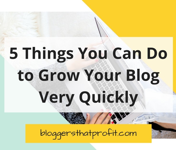 How to grow your blog very quickly using these 5 strategies